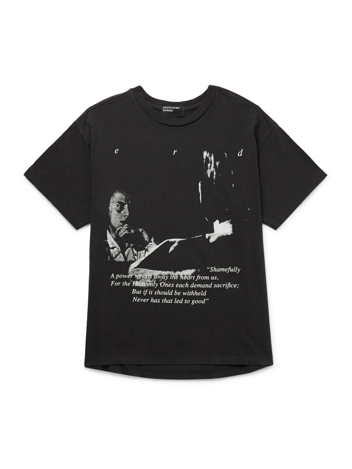 Enfants Riches Deprimes Reflection Printed Cotton-jersey T-shirt