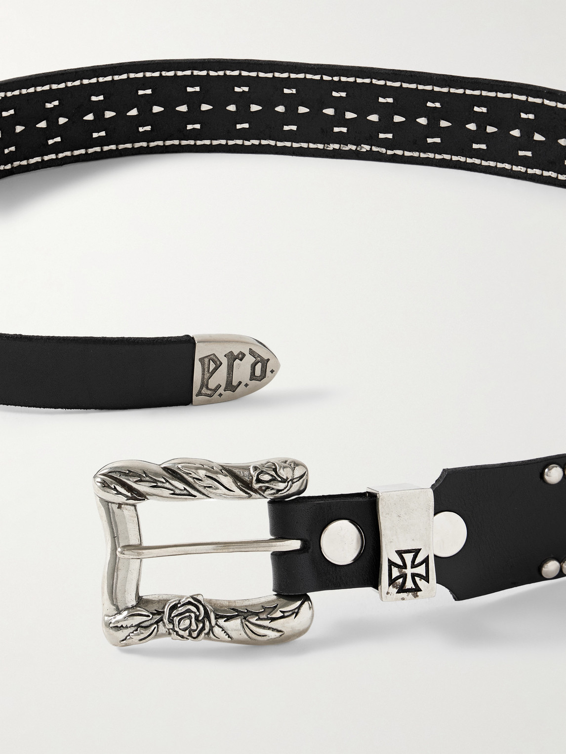 Enfants Riches Deprimes 3.5cm Goodbye Franky Studded Leather Belt In Black