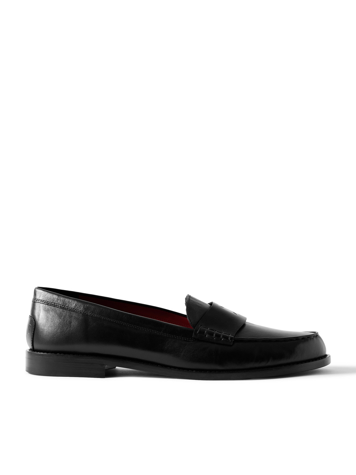 Logo-Debossed Leather Penny Loafers