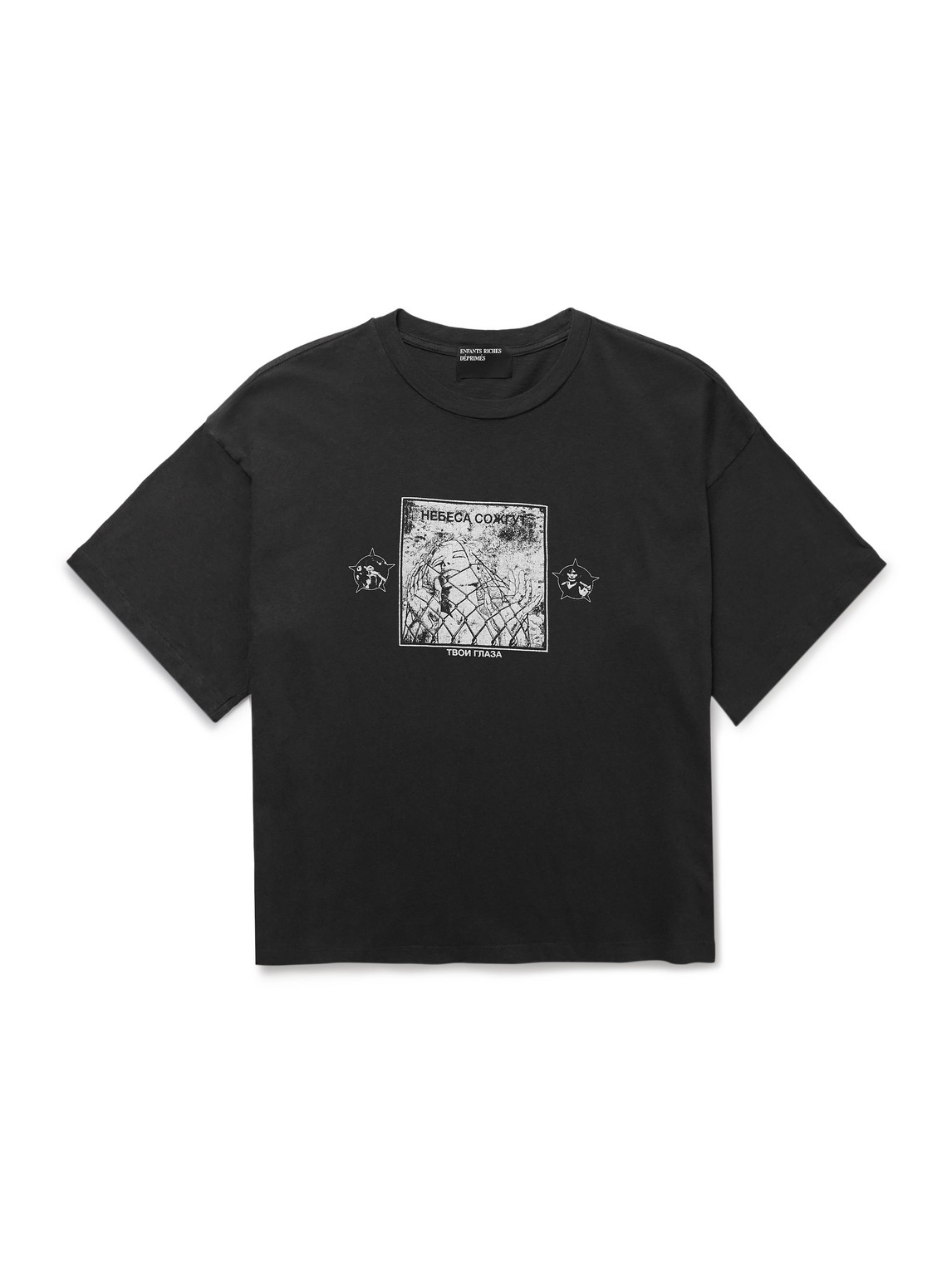 Enfants Riches Deprimes Heaven Will Burn Your Eyes Printed Cotton-jersey T-shirt