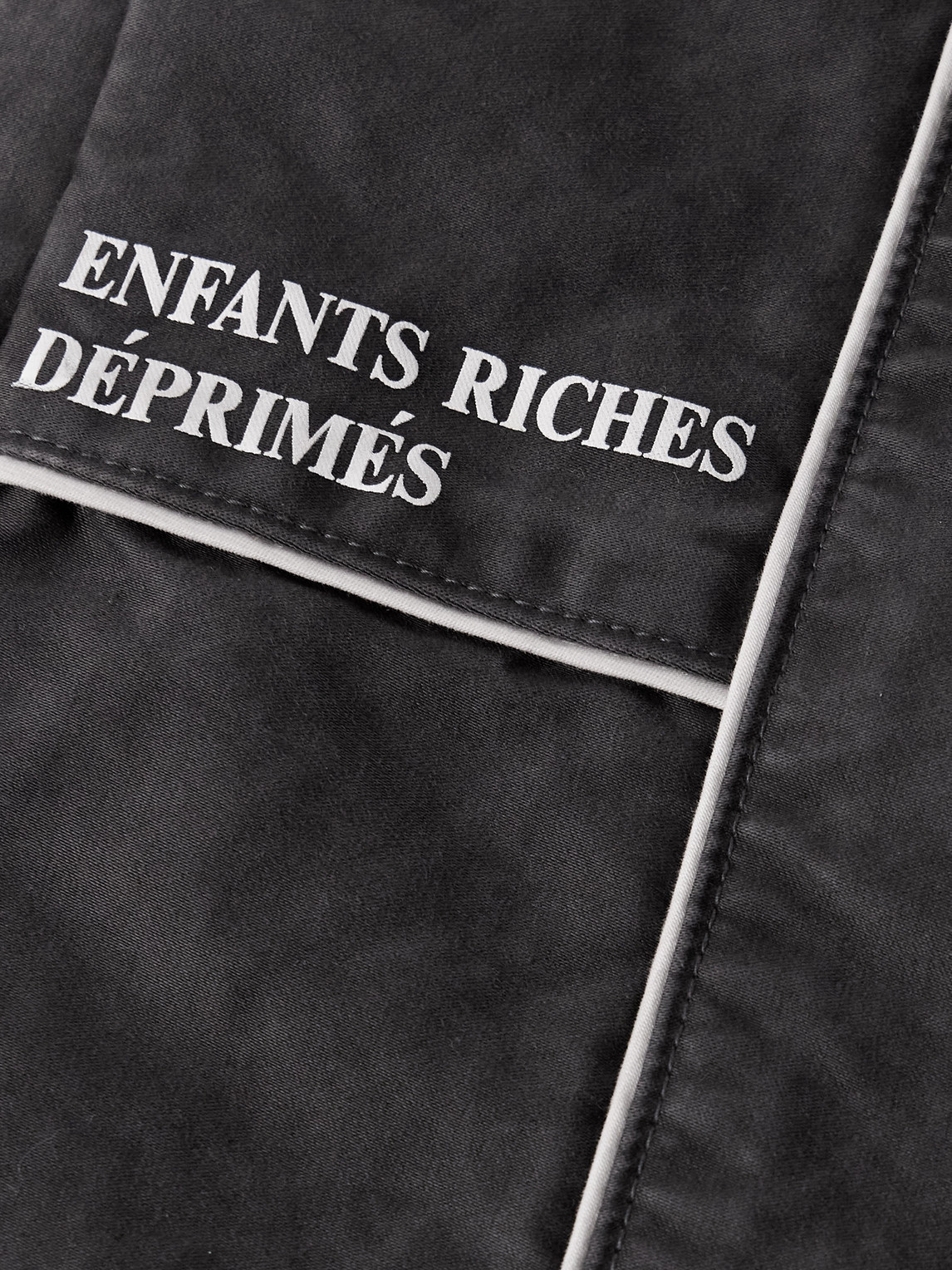 Enfants Riches Deprimes Straight-leg Logo-embroidered Panelled Cotton Track Pants
