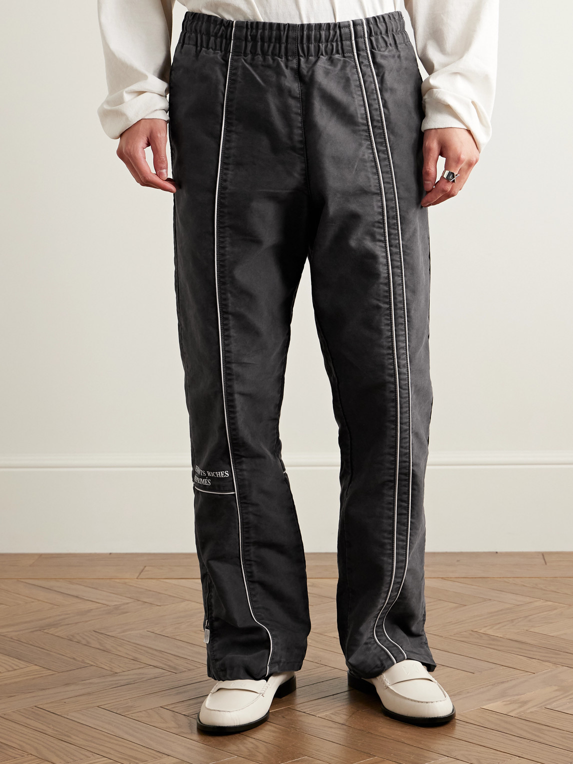 Enfants Riches Deprimes Straight-leg Logo-embroidered Panelled Cotton Track Pants