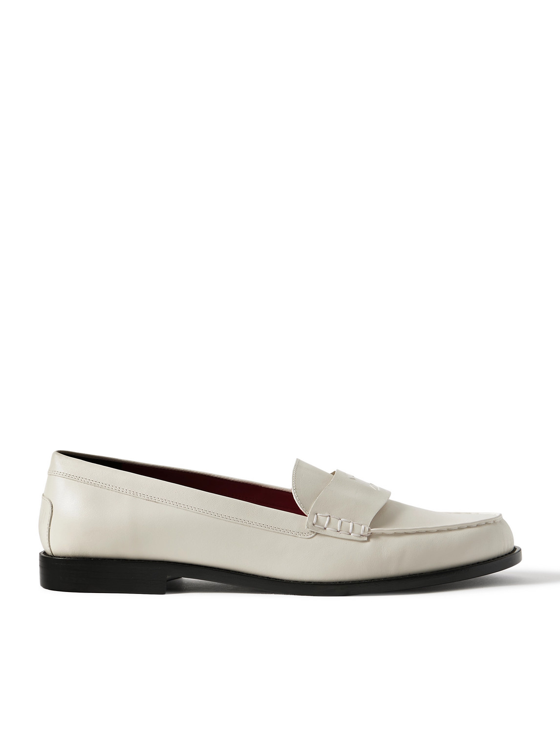 Logo-Debossed Leather Penny Loafers