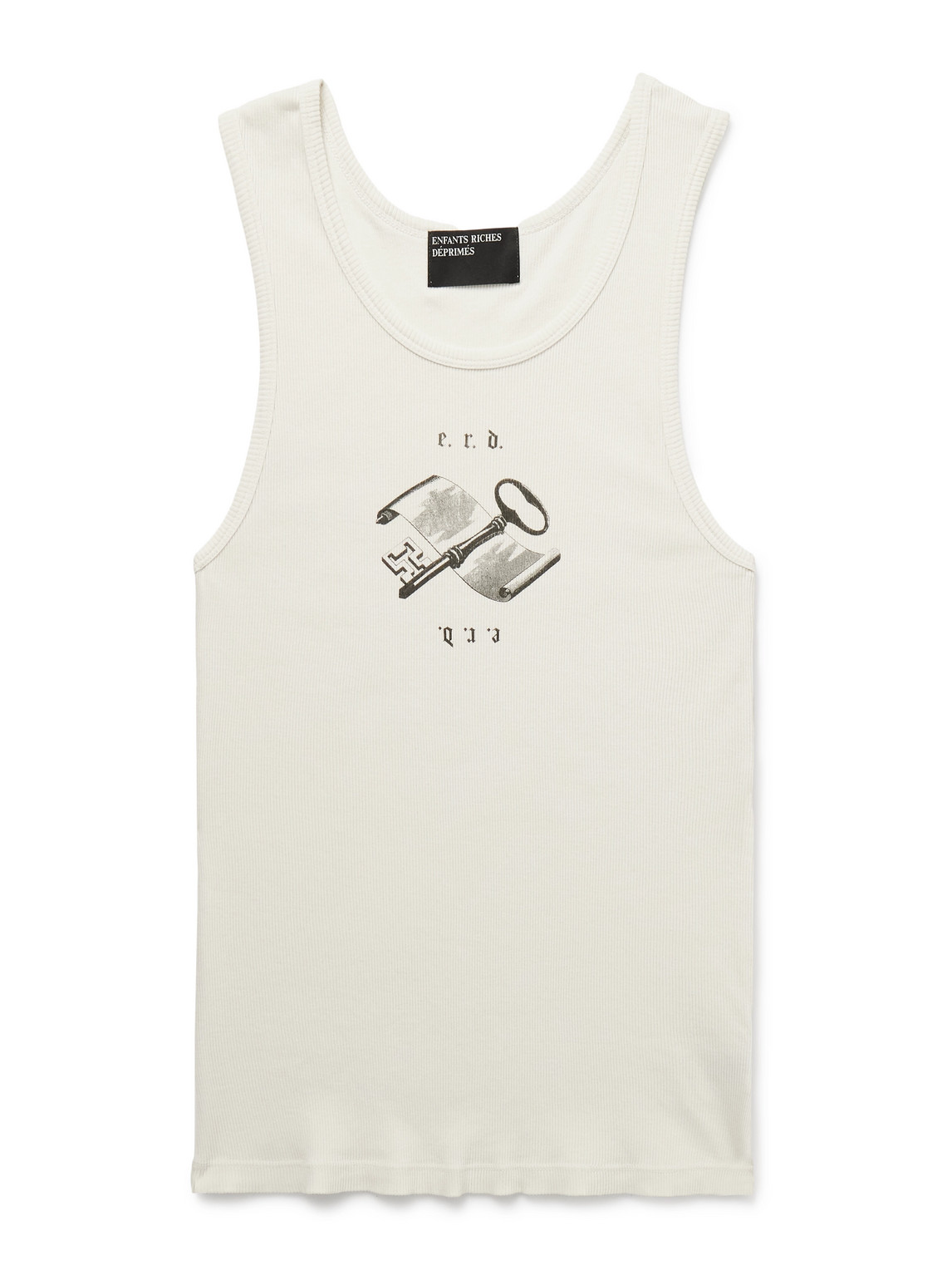 Enfants Riches Deprimes Academic Logo-print Ribbed Cotton Tank Top