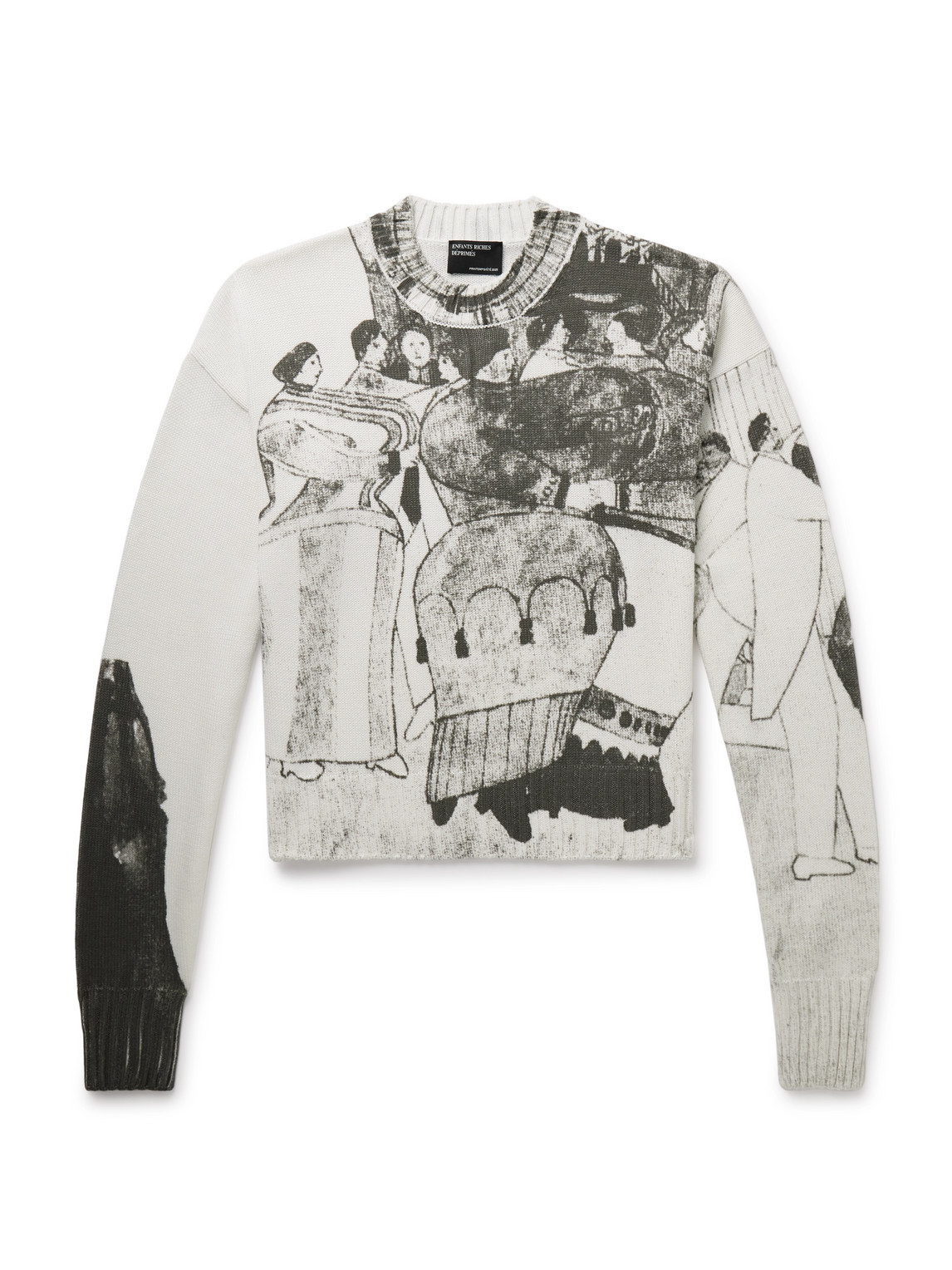The Ballroom Dance Printed Cotton-Blend Sweater