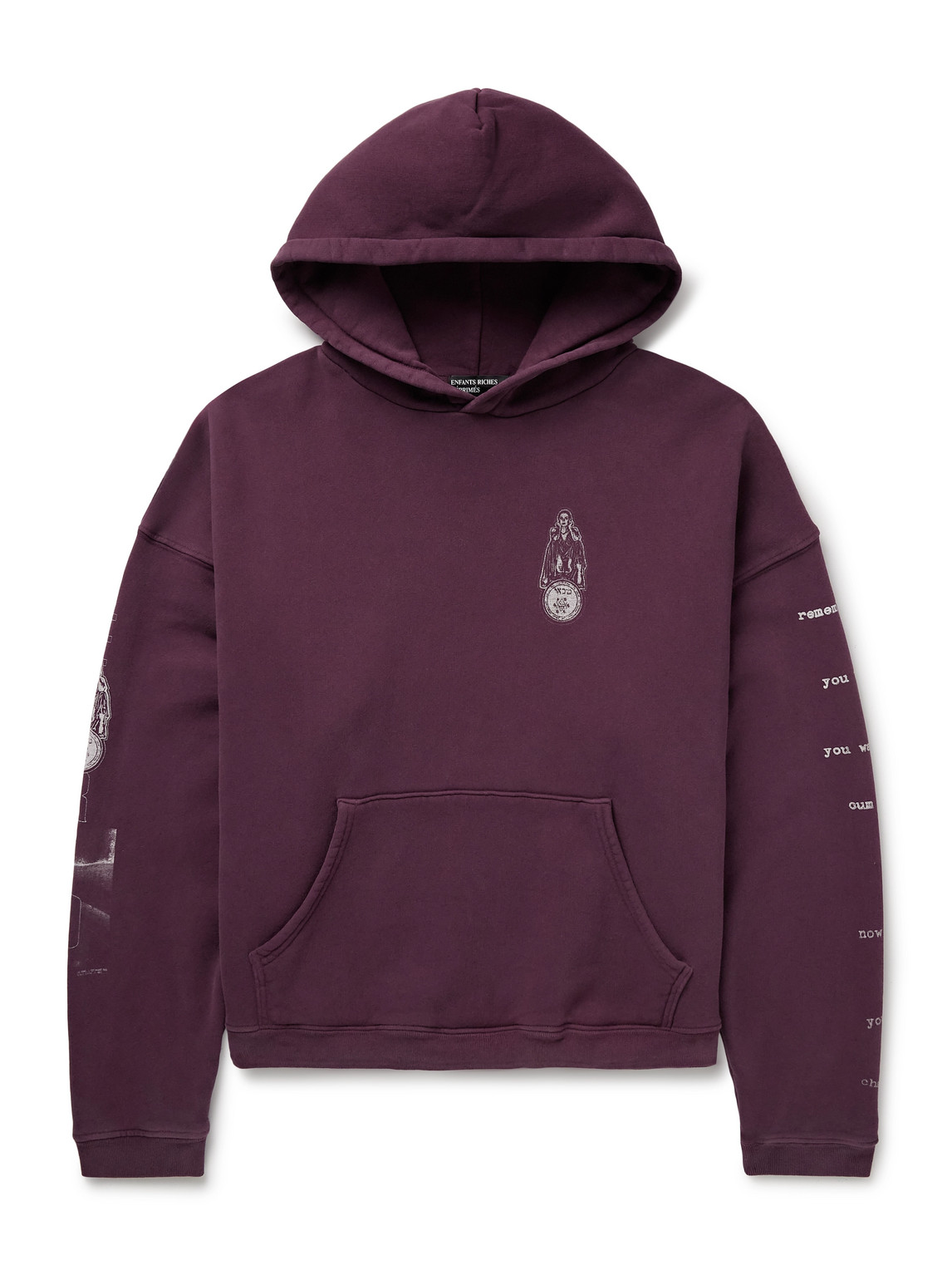 Remember When Printed Cotton-Jersey Hoodie
