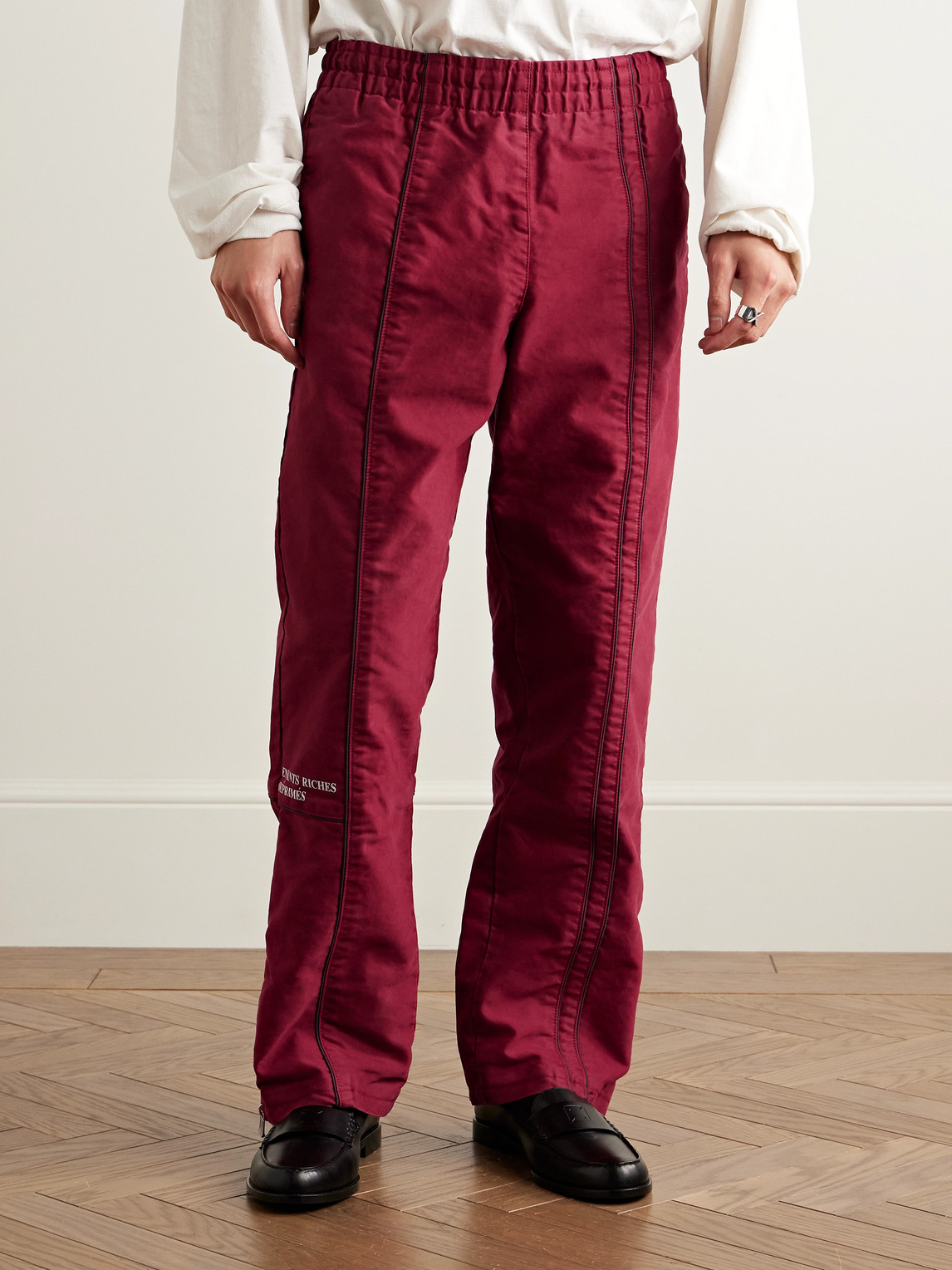 Enfants Riches Deprimes Straight-leg Logo-embroidered Panelled Cotton Track Pants