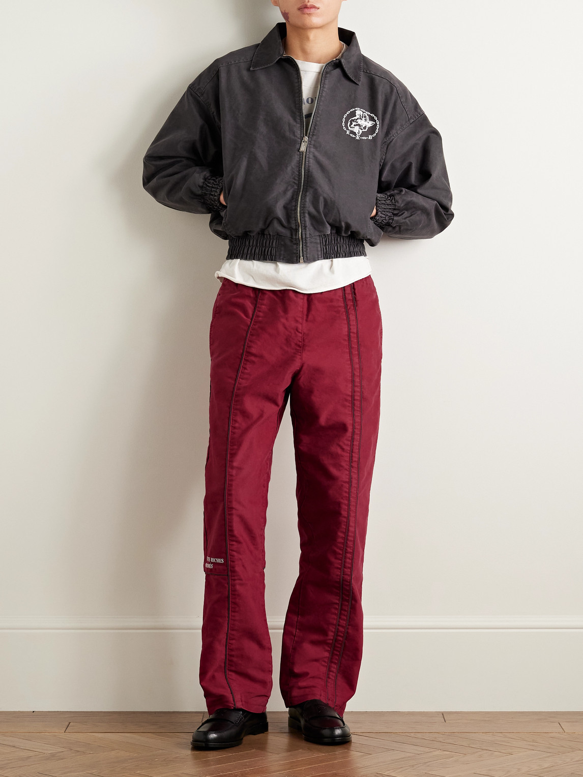 Enfants Riches Deprimes Straight-leg Logo-embroidered Panelled Cotton Track Pants