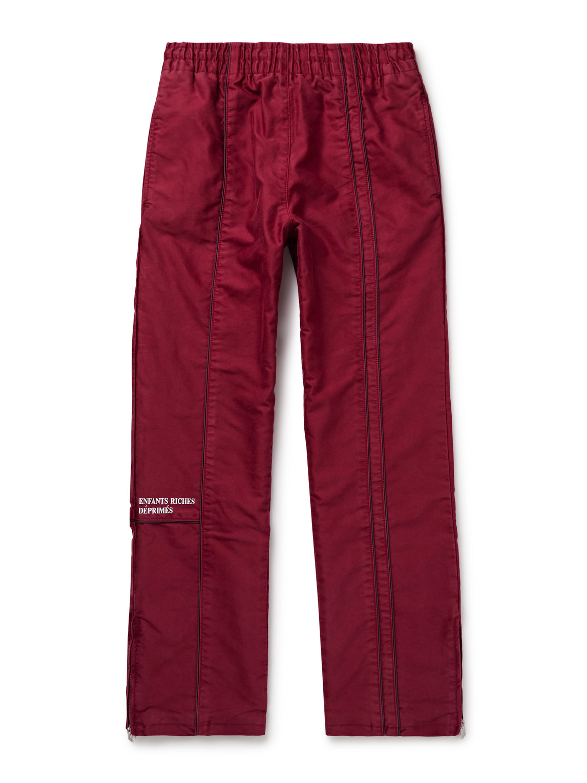 Enfants Riches Deprimes Straight-leg Logo-embroidered Panelled Cotton Track Pants
