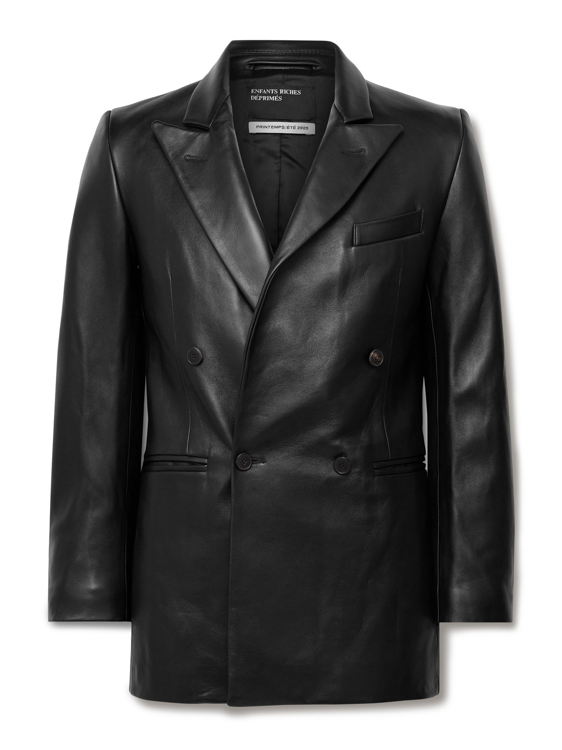 Florence Double-Breasted Leather Jacket