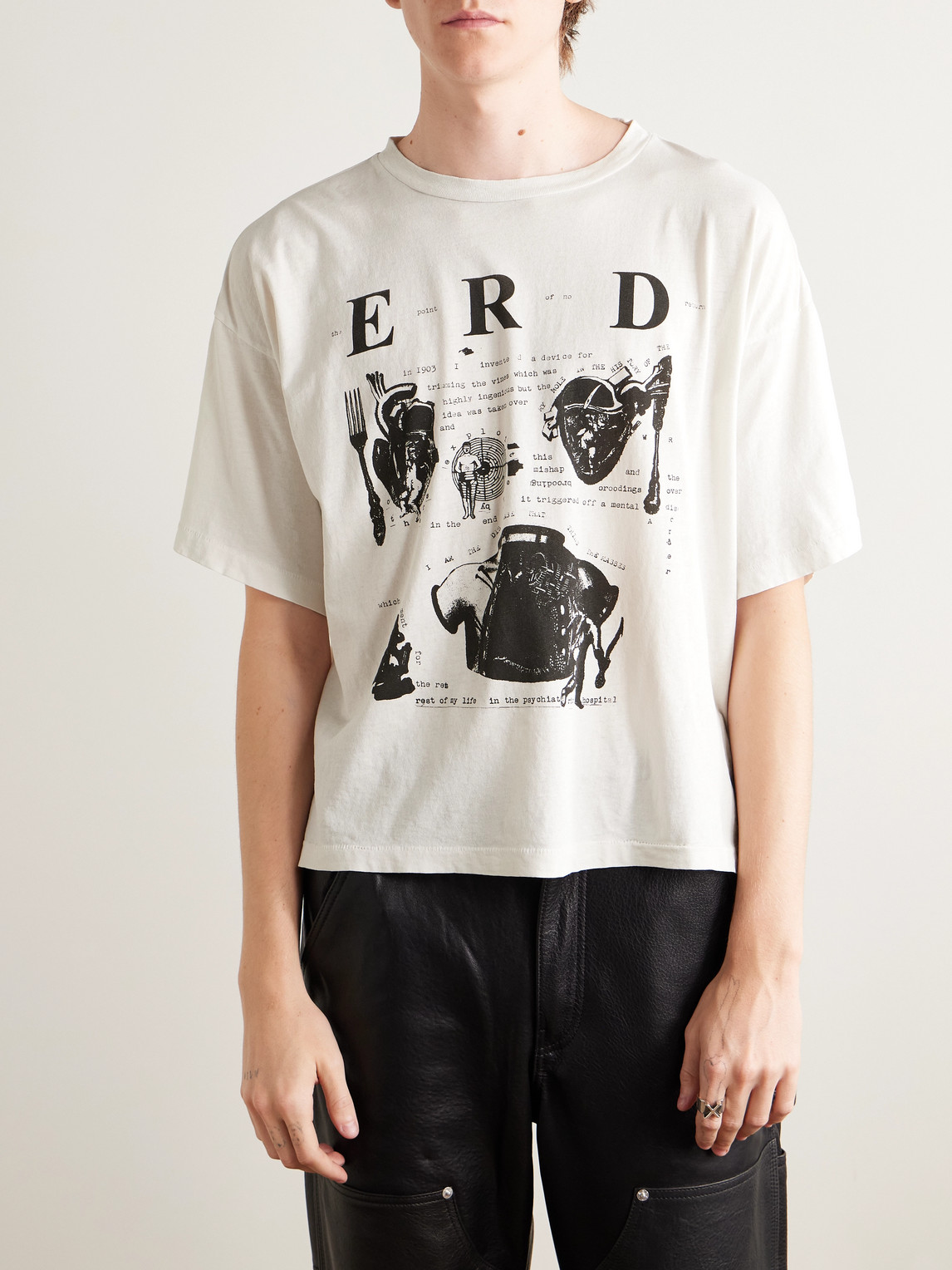 Enfants Riches Deprimes Erd My Role In The War T-shirt In Gray
