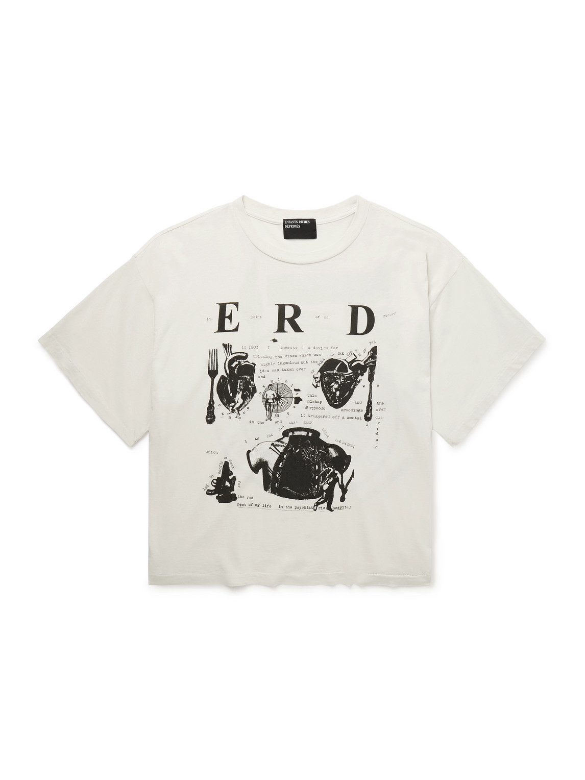 Enfants Riches Deprimes My Role In The War Printed Cotton-jersey T-shirt