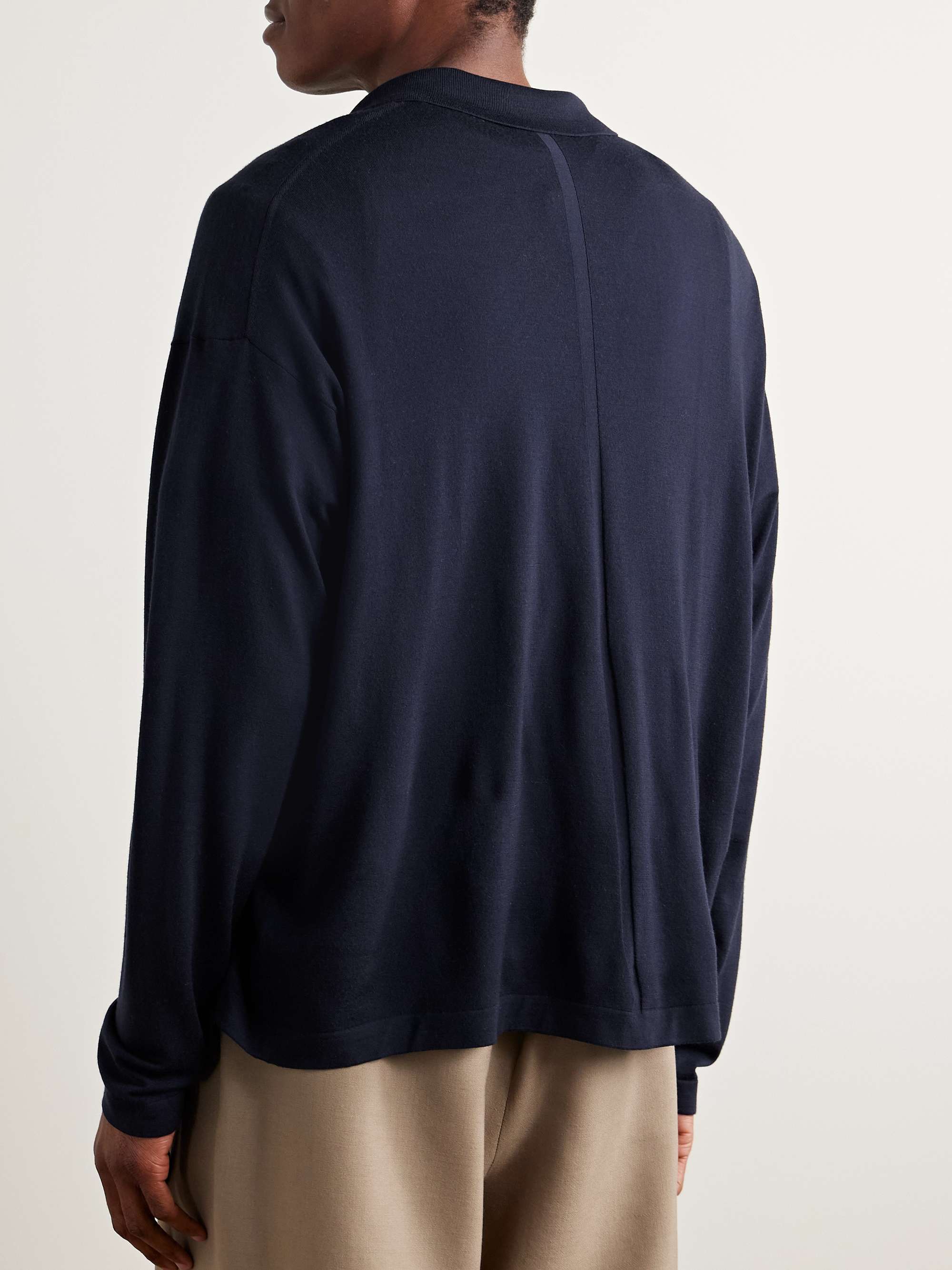THE ROW Djon Wool Polo Shirt