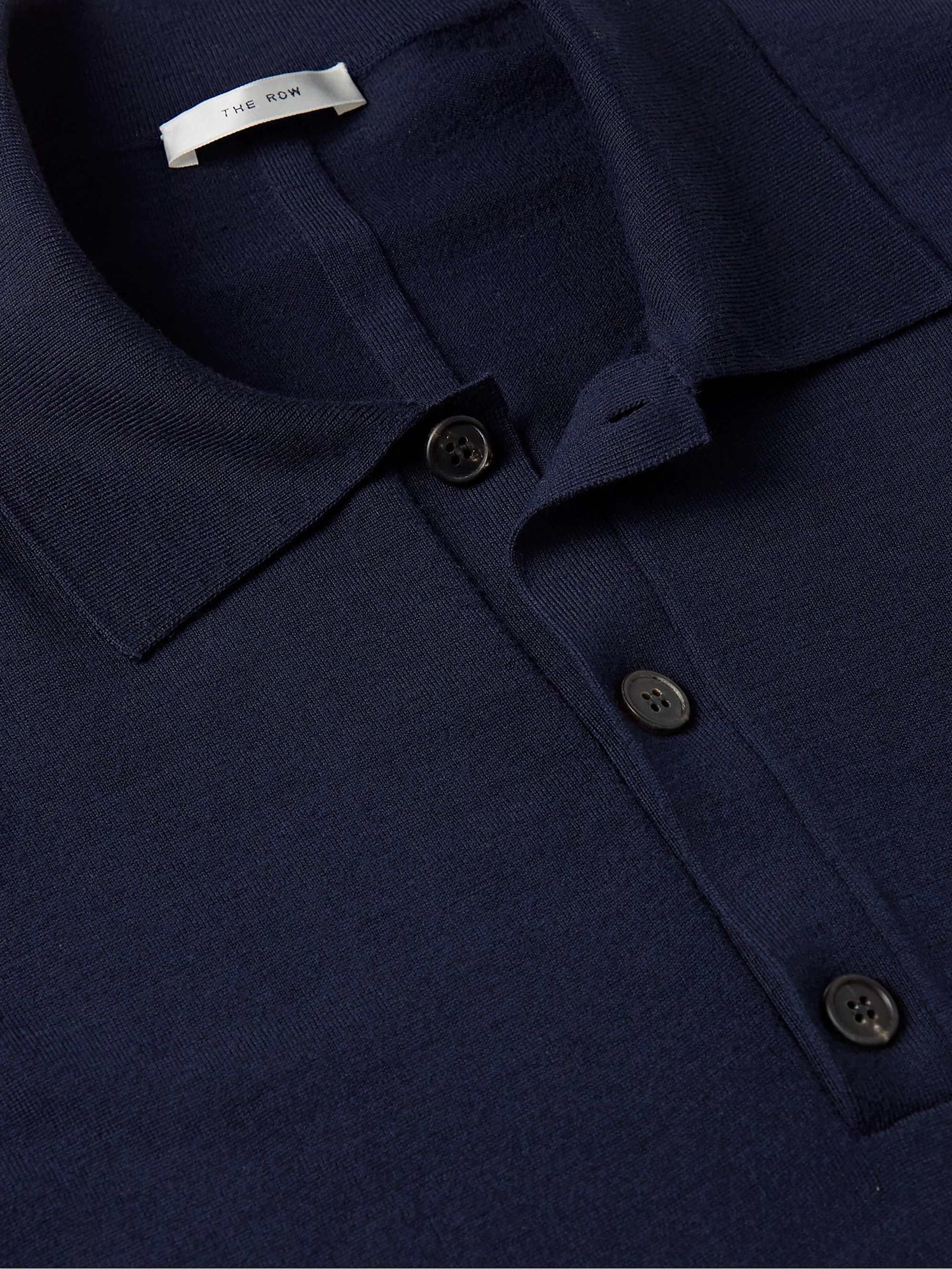 THE ROW Djon Wool Polo Shirt