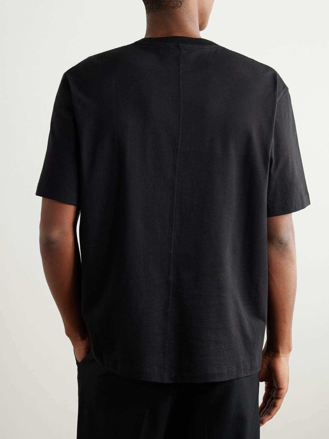 The Row 'supima Cotton Luke T-shirt In Black