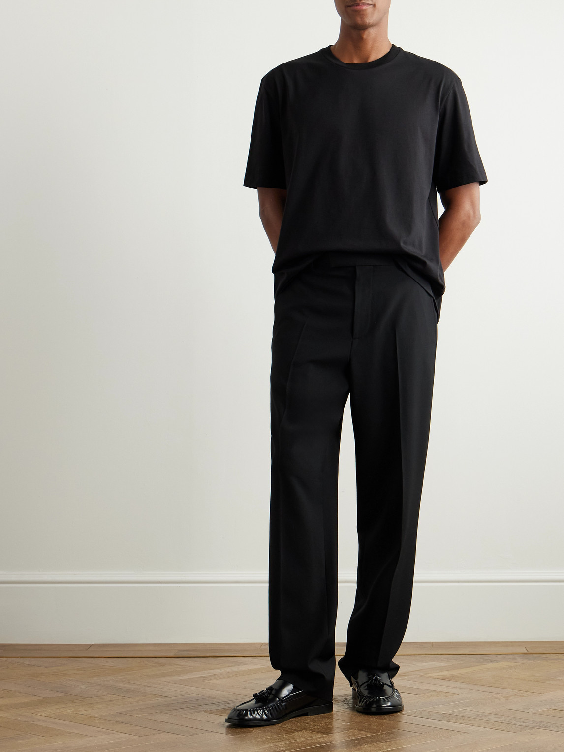 The Row 'supima Cotton Luke T-shirt In Black