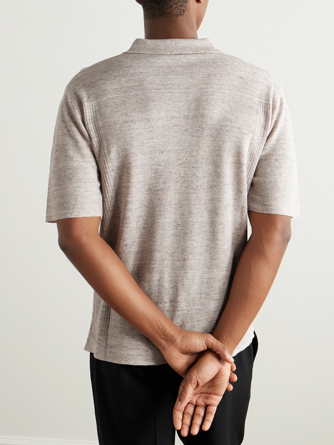 The Row Short-sleeved Polo Shirt In Neutrals