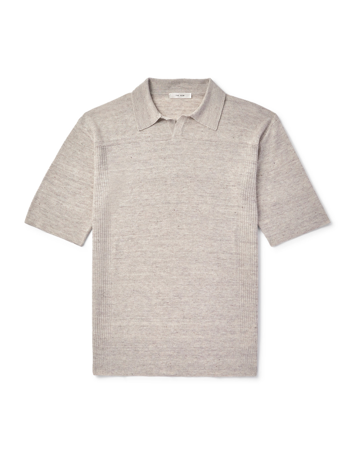 The Row Short-sleeved Polo Shirt In Neutrals