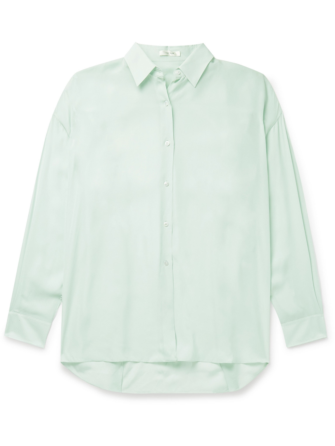 The Row Shirt With Button-down Collar And Pocket In Green