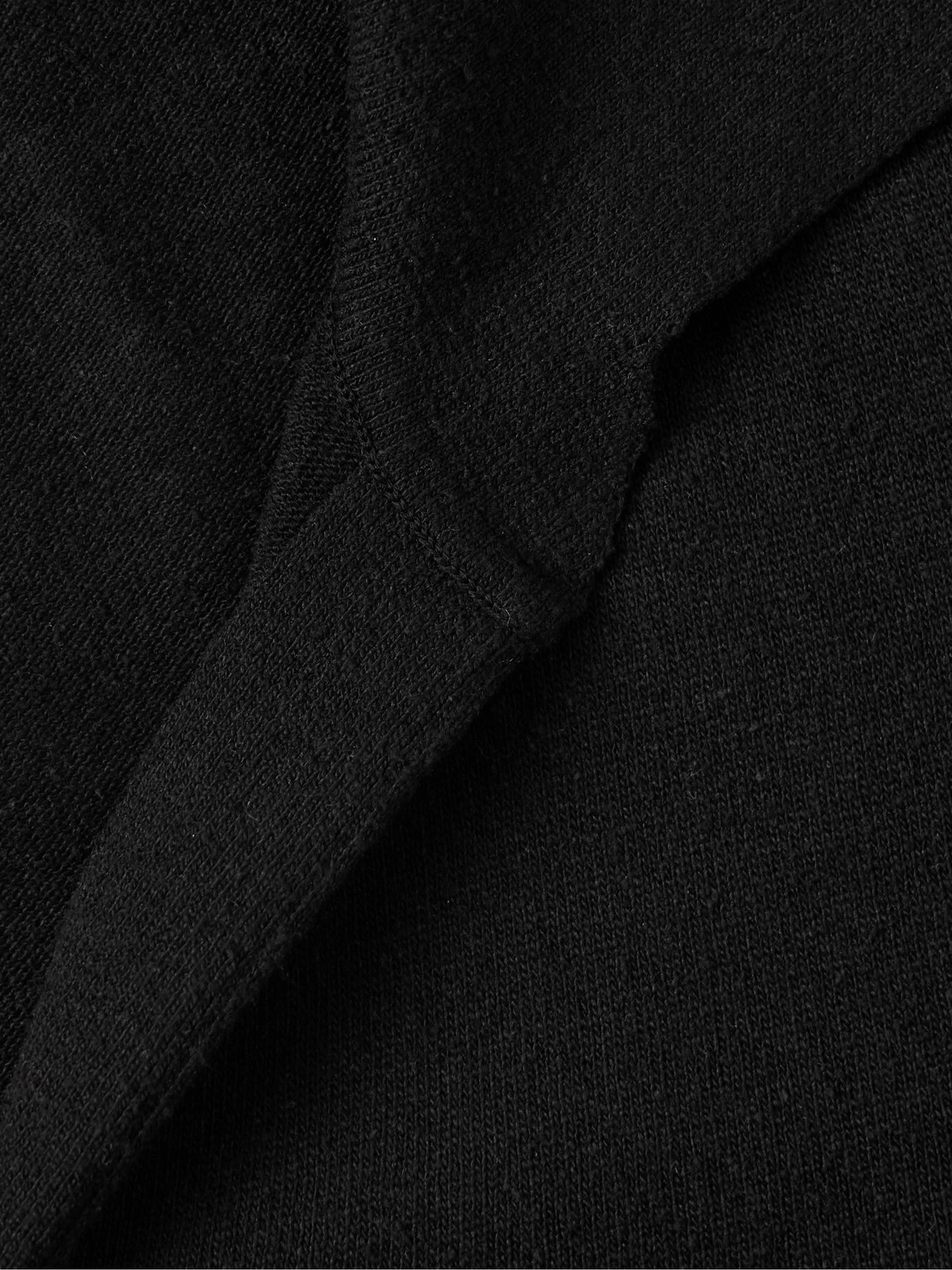The Row Stafford Silk-jersey Polo Shirt In Black