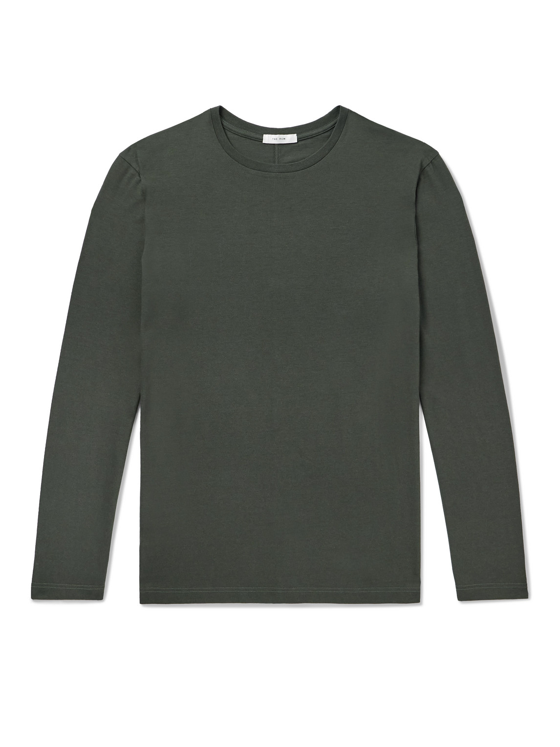 The Row Leon Cotton-jersey T-shirt In Grey