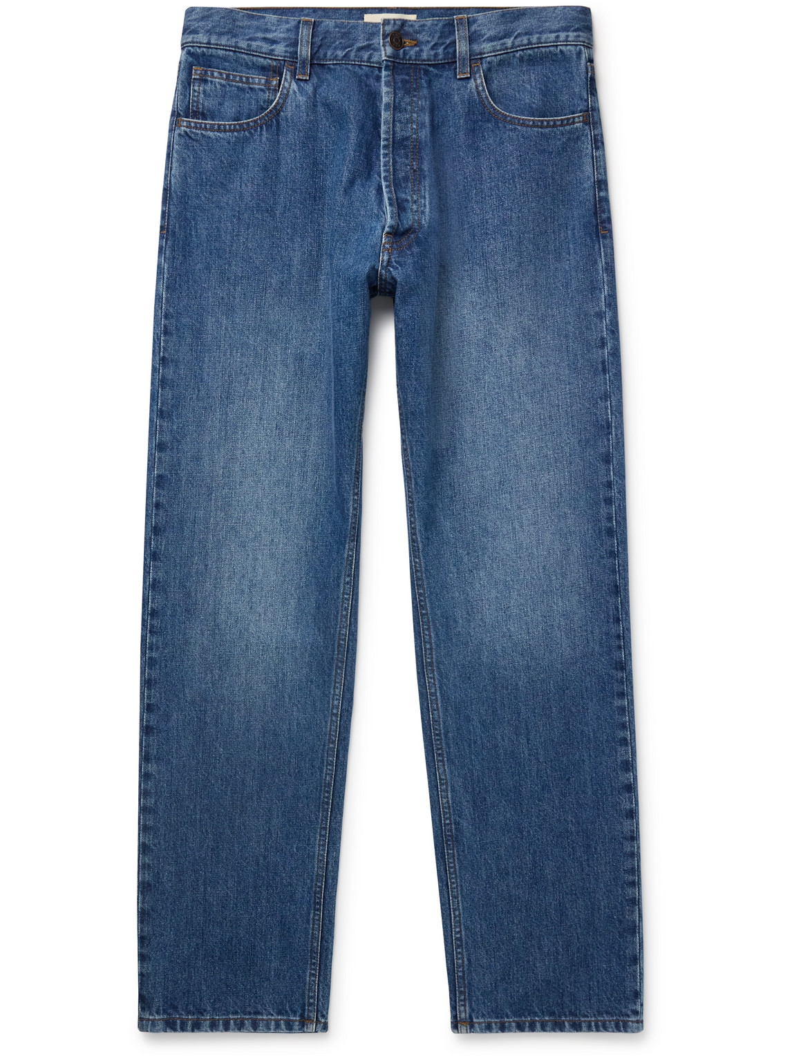 The Row Burt Straight Jeans In Blue