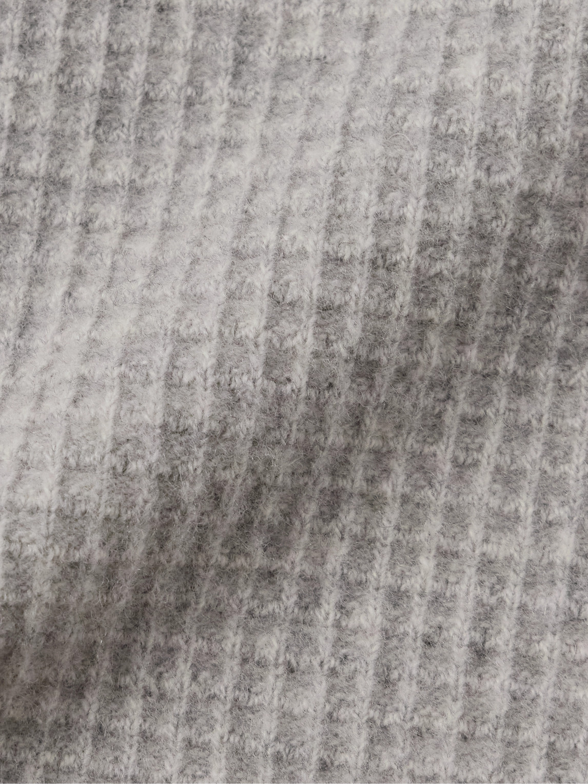 THE ROW BARKLEY WAFFLE-KNIT WOOL AND CASHMERE-BLEND OVERSHIRT