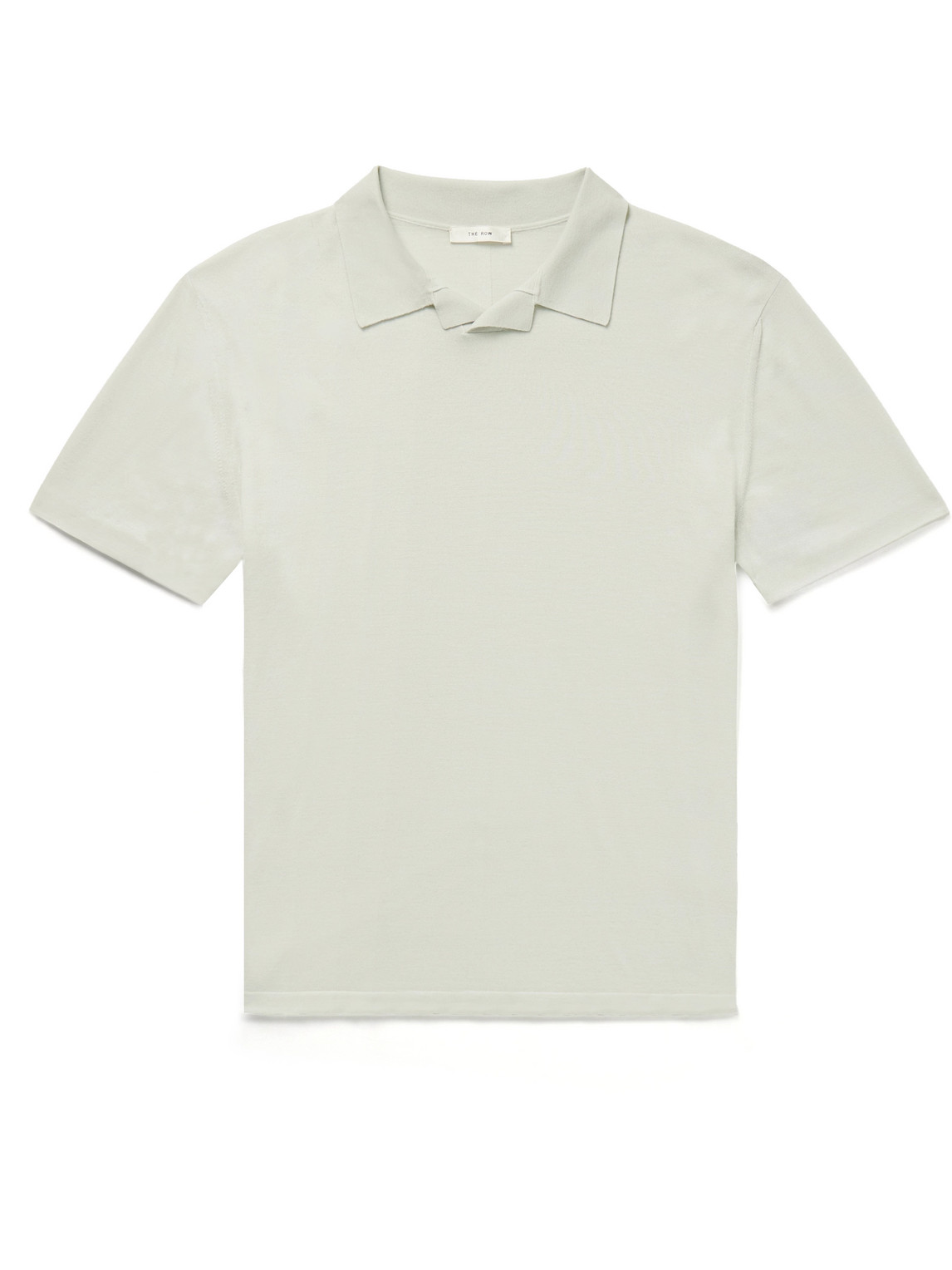 The Row Mauro Knitted Virgin Wool Top In Neutrals