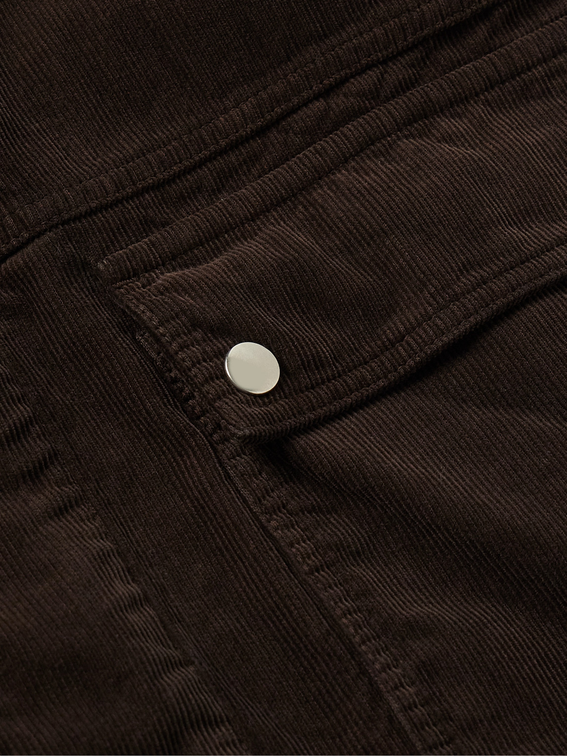 The Row Frank Cotton-corduroy Jacket In Brown