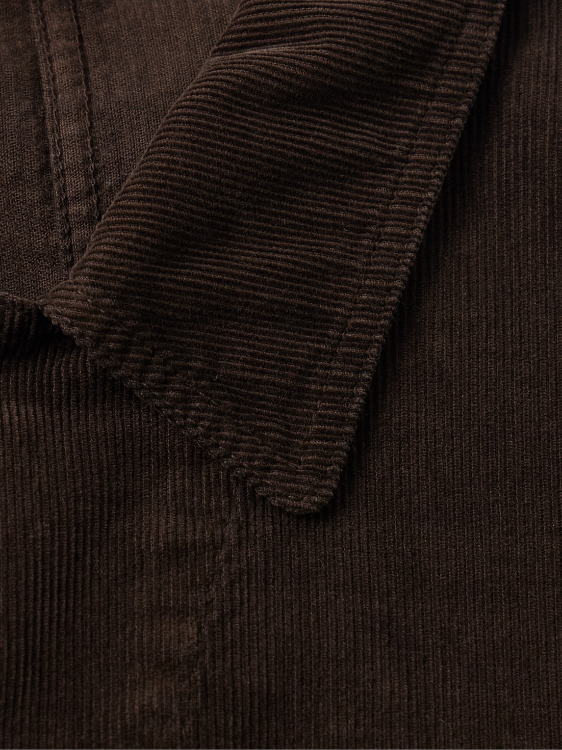 The Row Frank Cotton-corduroy Jacket In Brown