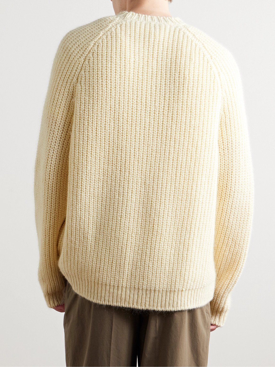 Shop The Row Adonis Ribbed-knit Sweater In Neutrals
