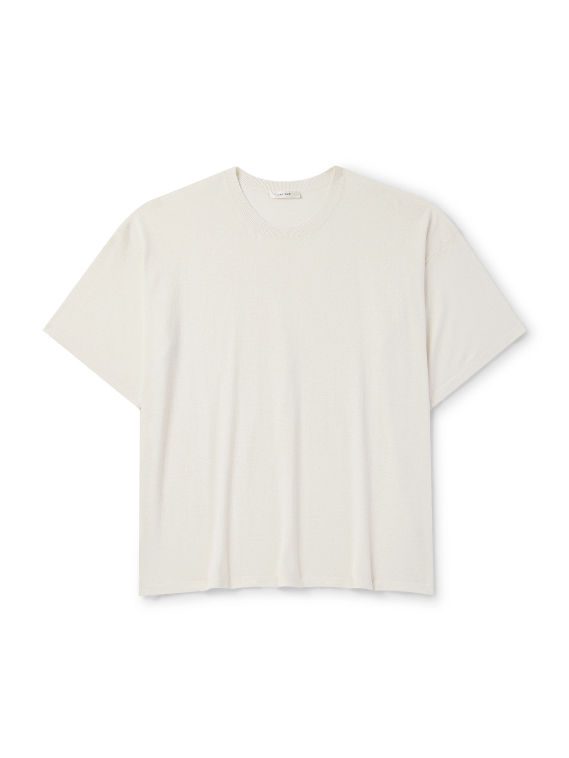 The Row Stockton Silk-blend Bourette T-shirt In White