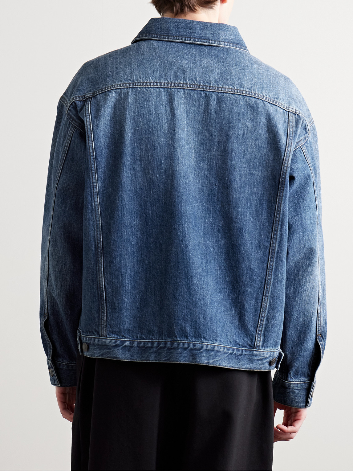 The Row Blue Seb Denim Jacket In Blue
