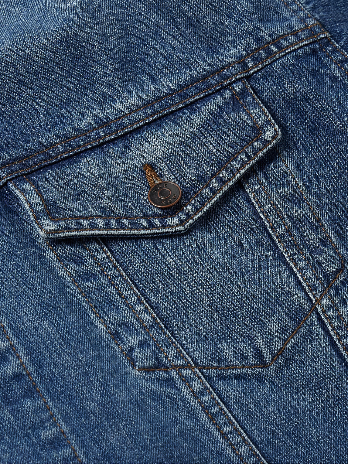 The Row Blue Seb Denim Jacket In Blue