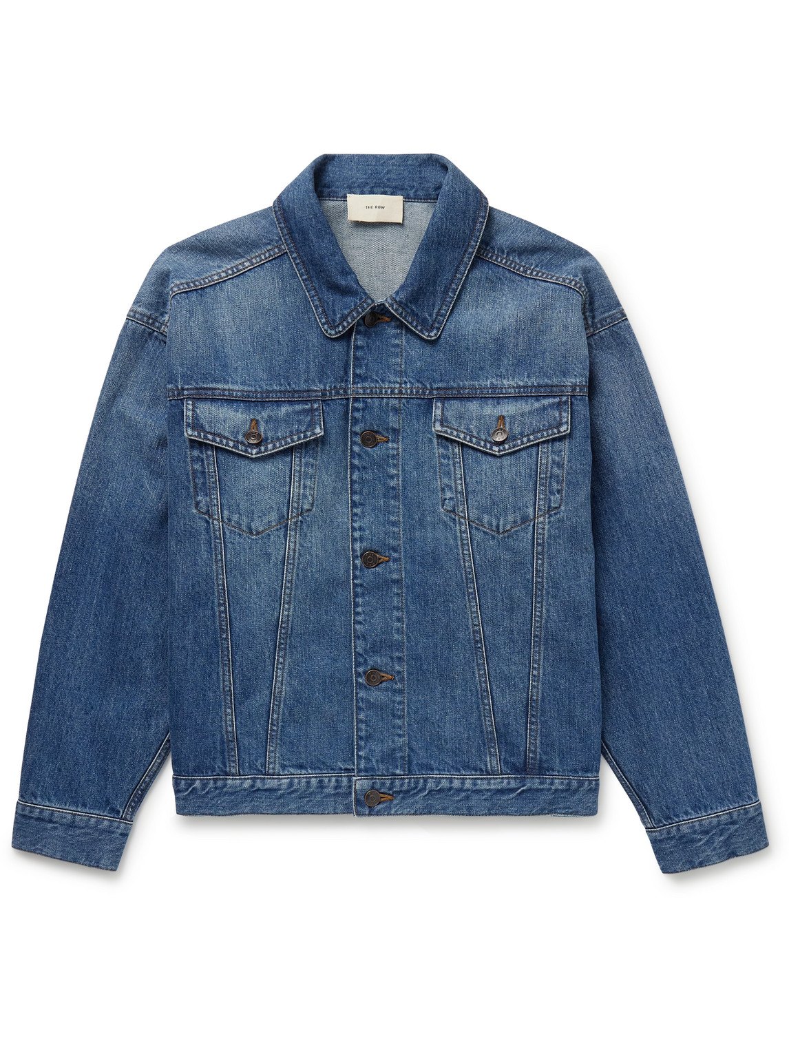 The Row Blue Seb Denim Jacket In Blue