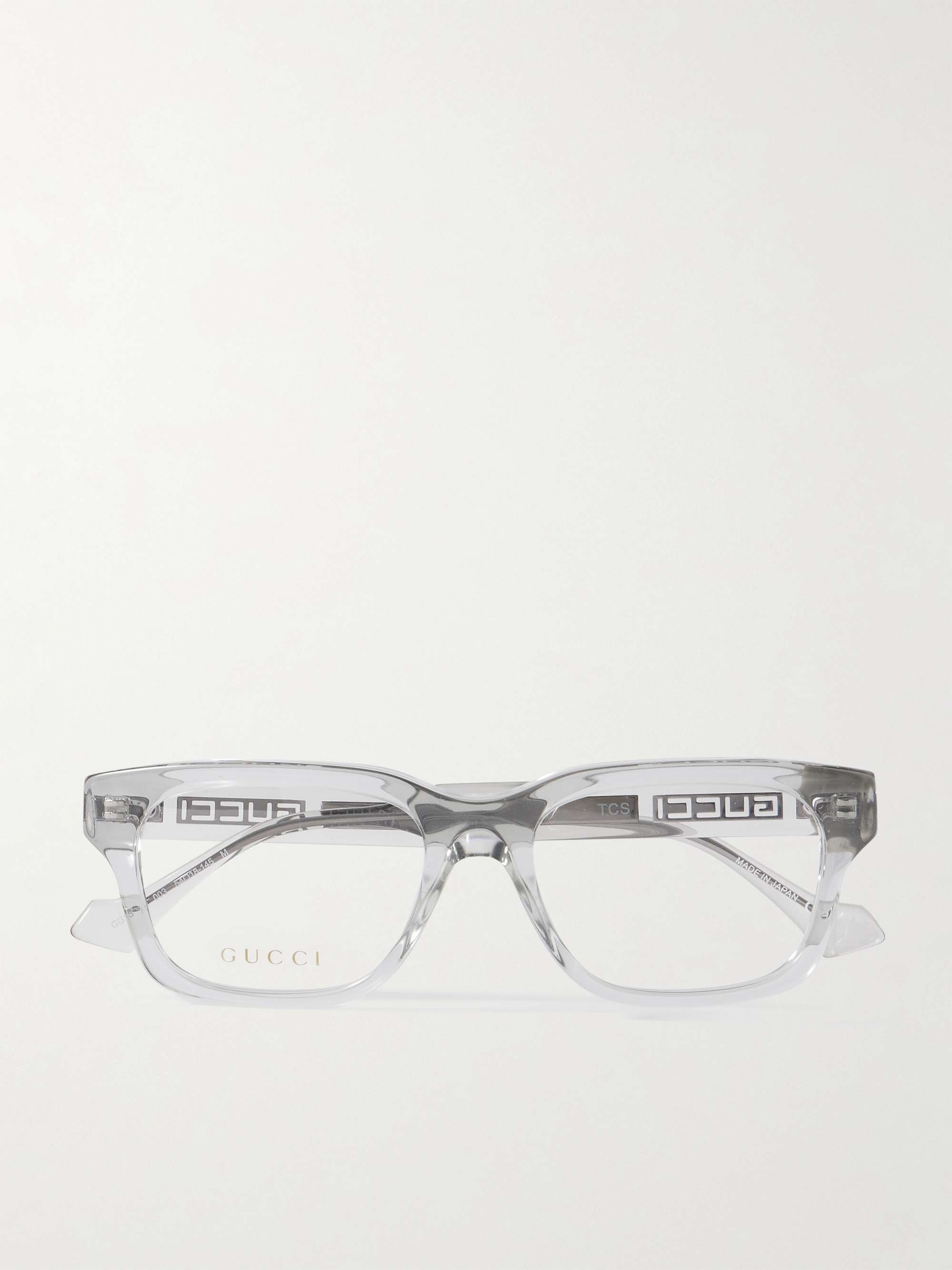 GUCCI EYEWEAR Square-Frame Recycled-Acetate Optical Glasses