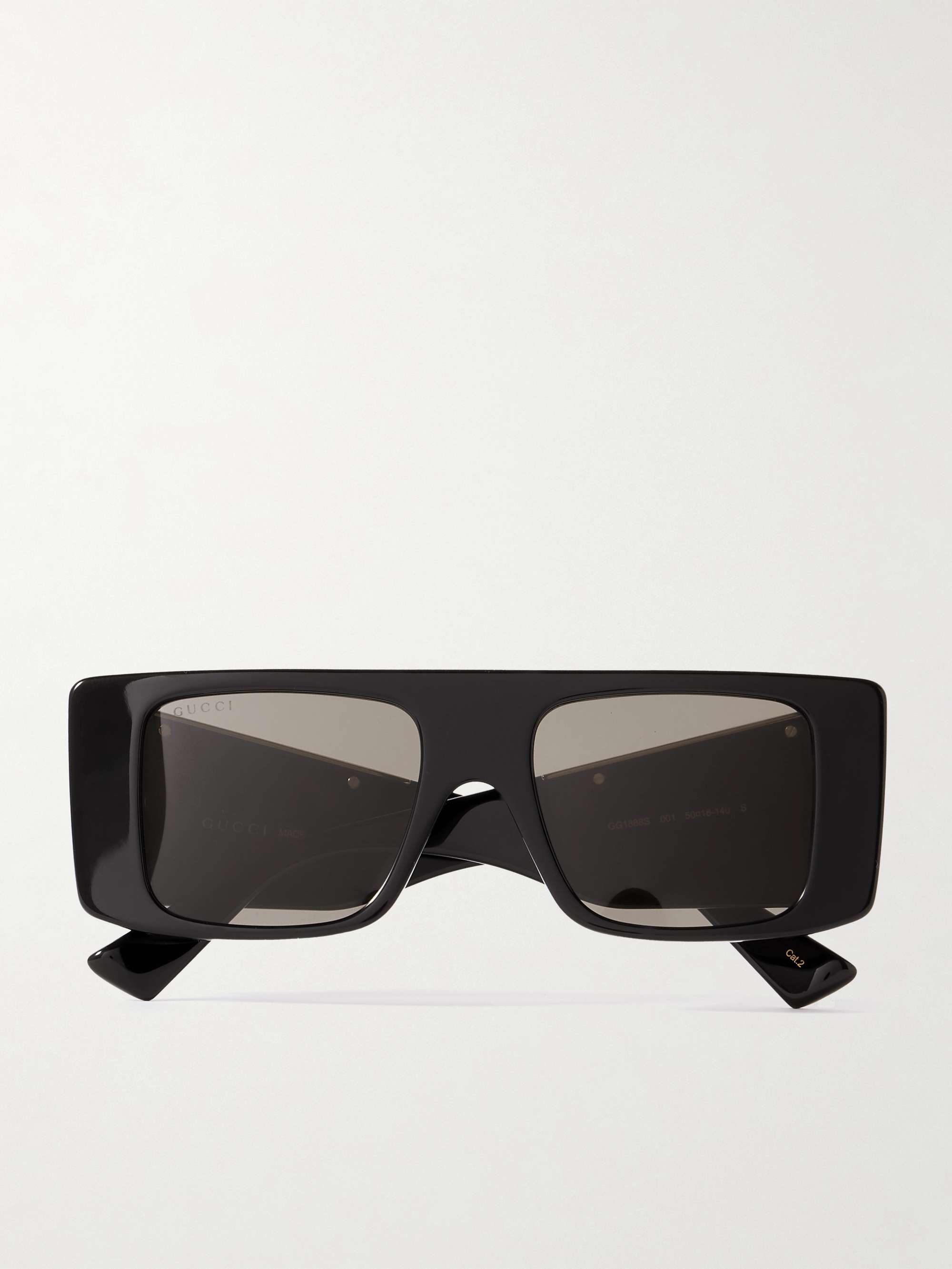LOEWE EYEWEAR D-Frame Crystal-Embellished Acetate Sunglasses