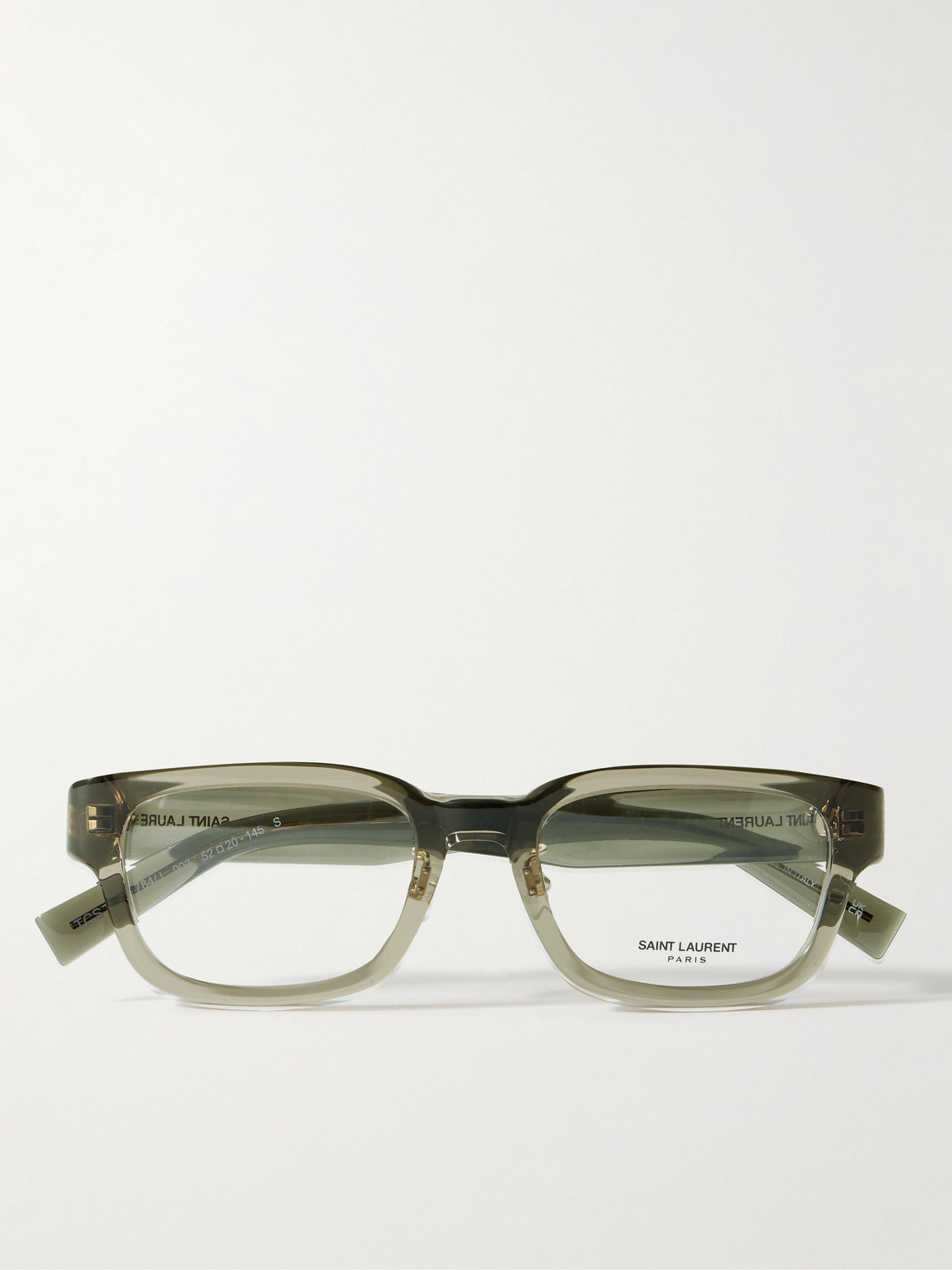 Saint Laurent Rectangular-Frame Acetate Optical Glasses - Men