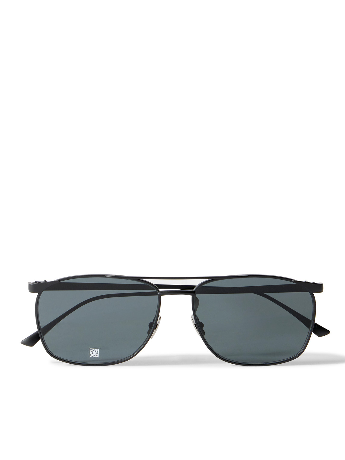 Saint Laurent Aviator-style Metal Sunglasses In Black