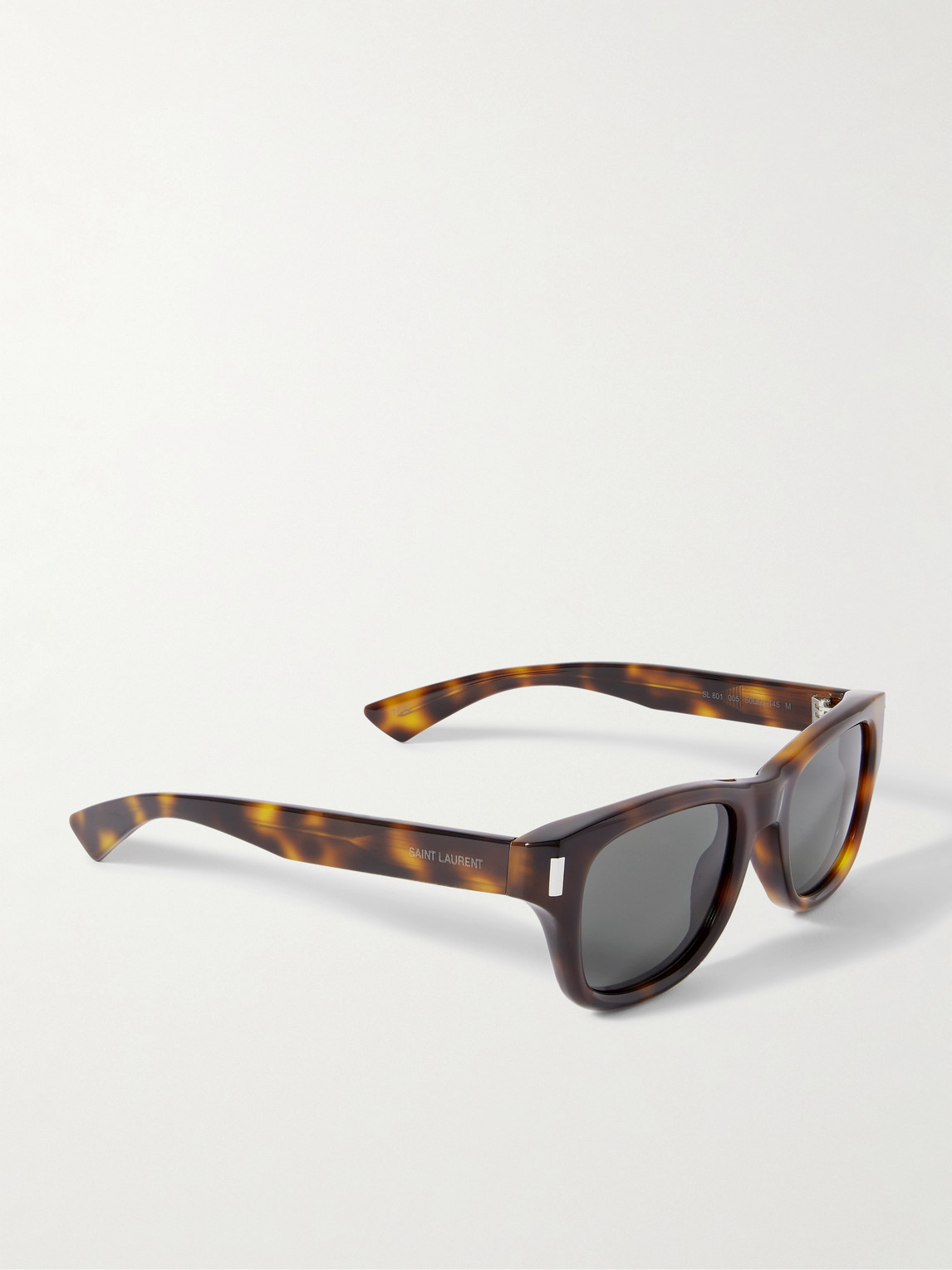 Saint Laurent Tortoiseshell Square-frame Acetate Sunglasses In Tortoiseshell
