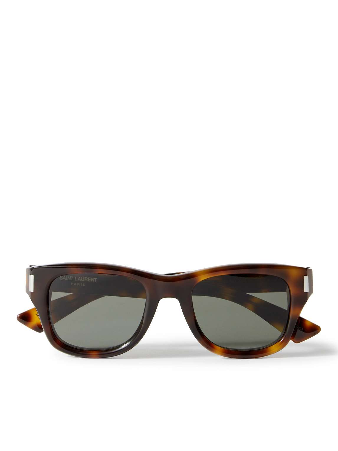 Saint Laurent Tortoiseshell Square-frame Acetate Sunglasses In Tortoiseshell