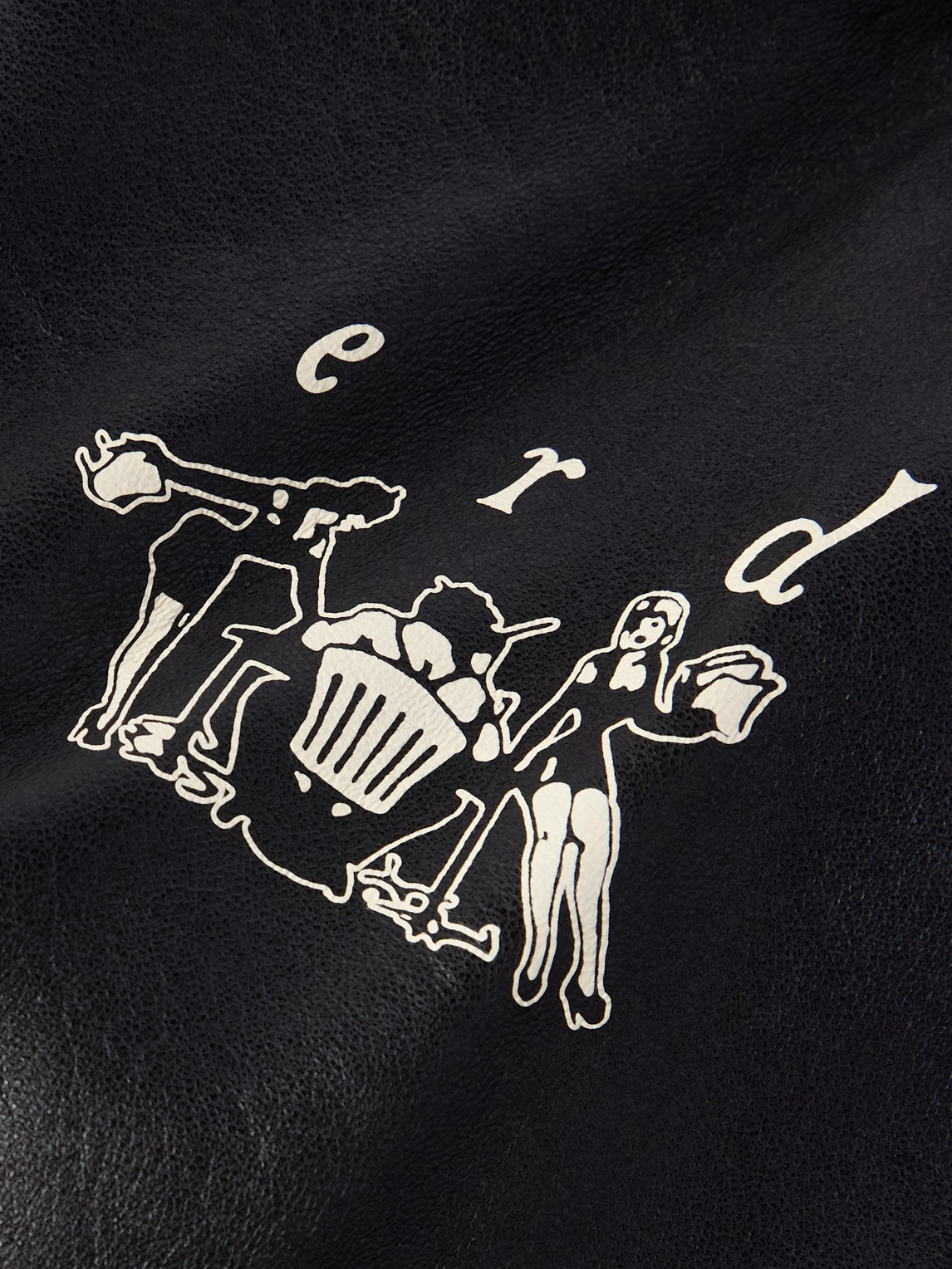 Enfants Riches Deprimes Sunday Drive Logo-print Leather Blazer