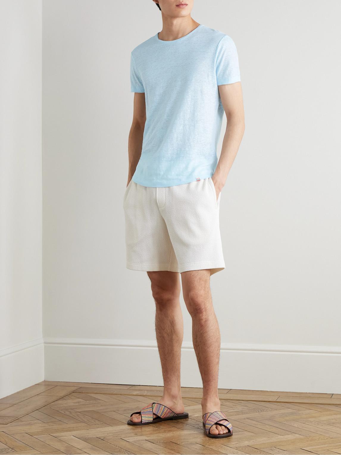 Orlebar Brown Ob-t Slim-fit Linen-jersey T-shirt