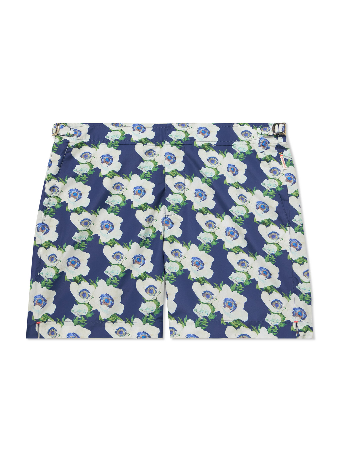 Orlebar Brown Bulldog Straight-leg Mid-length Floral-print Recycled Swim Shorts