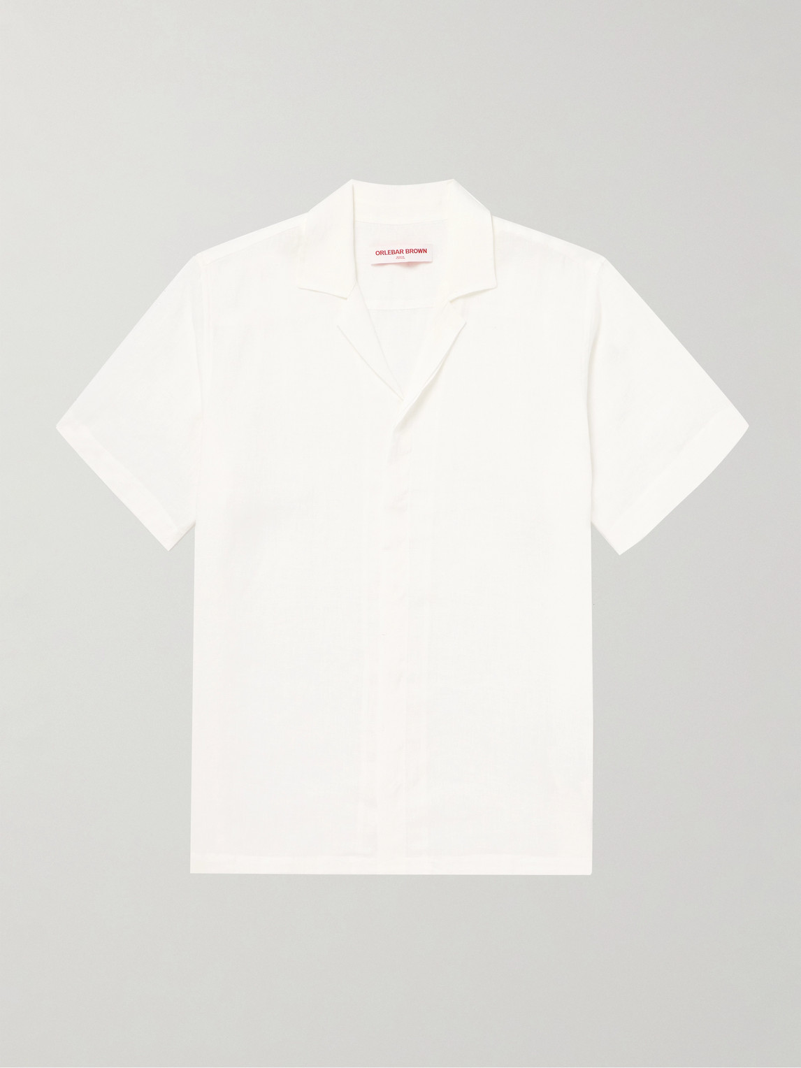 Orlebar Brown Maitan II Camp-Collar Linen hirt - Men