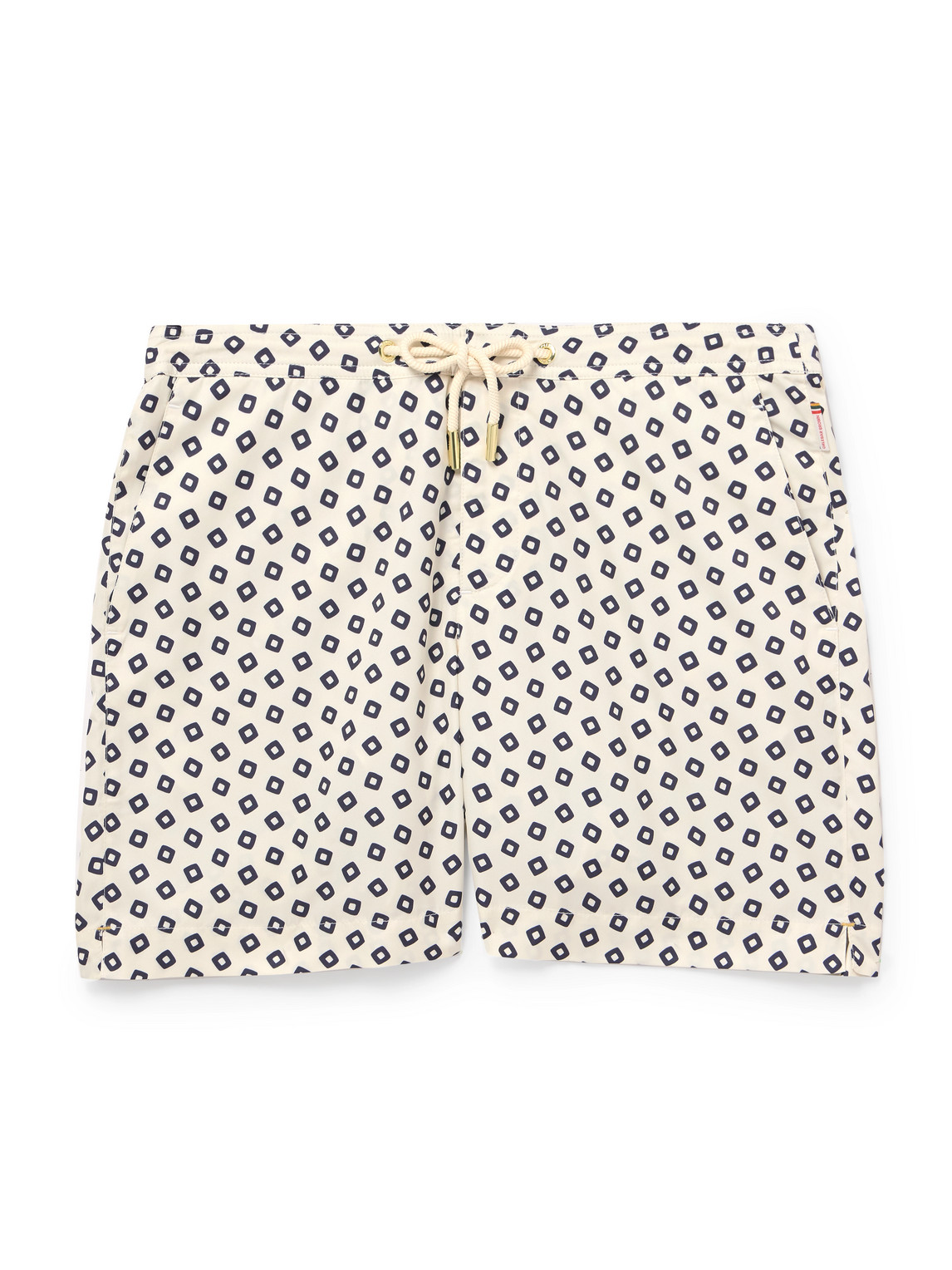 Orlebar Brown Bulldog Straight-leg Mid-length Printed Recycled Swim Shorts