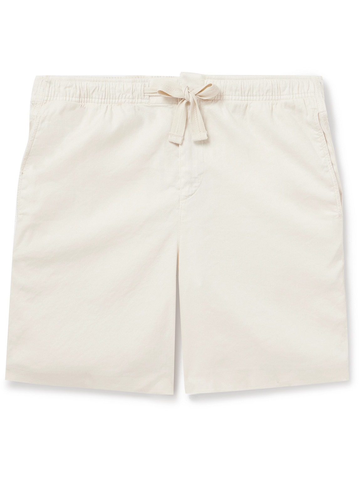 Orlebar Brown Alex Straight-leg Stretch Linen And Lyocell-blend Drawstring Shorts In White