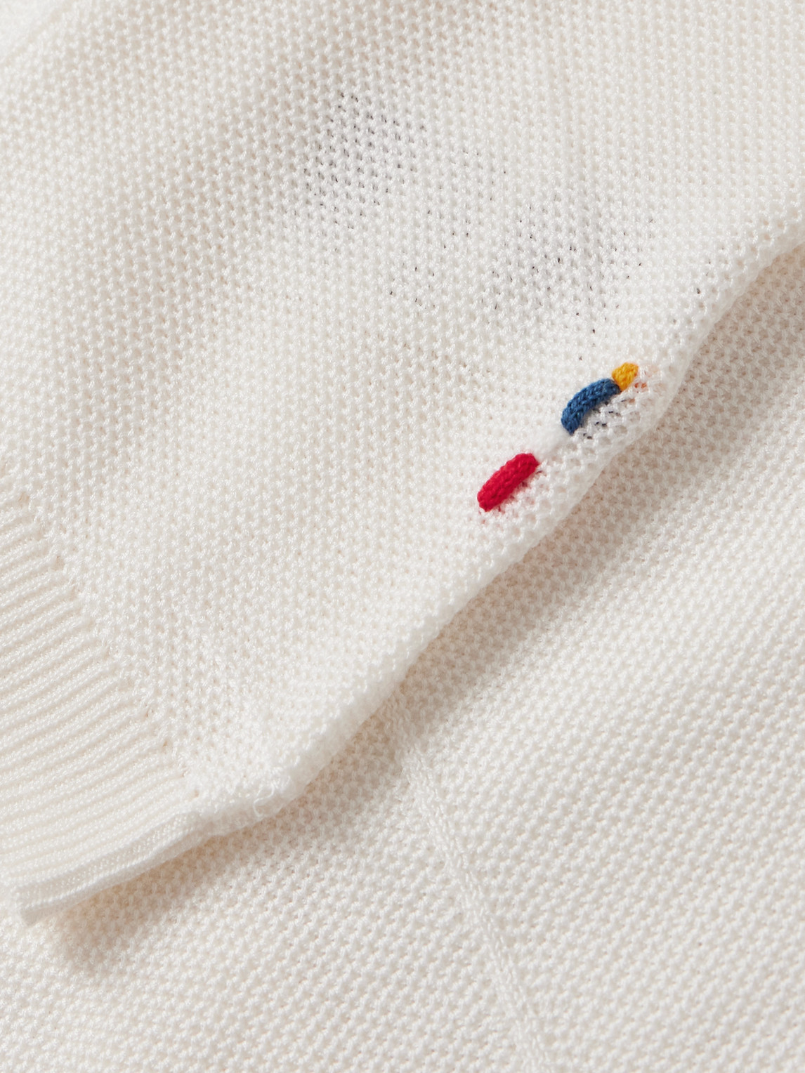 Orlebar Brown Tiernan Ribbed Cotton Shirt In White