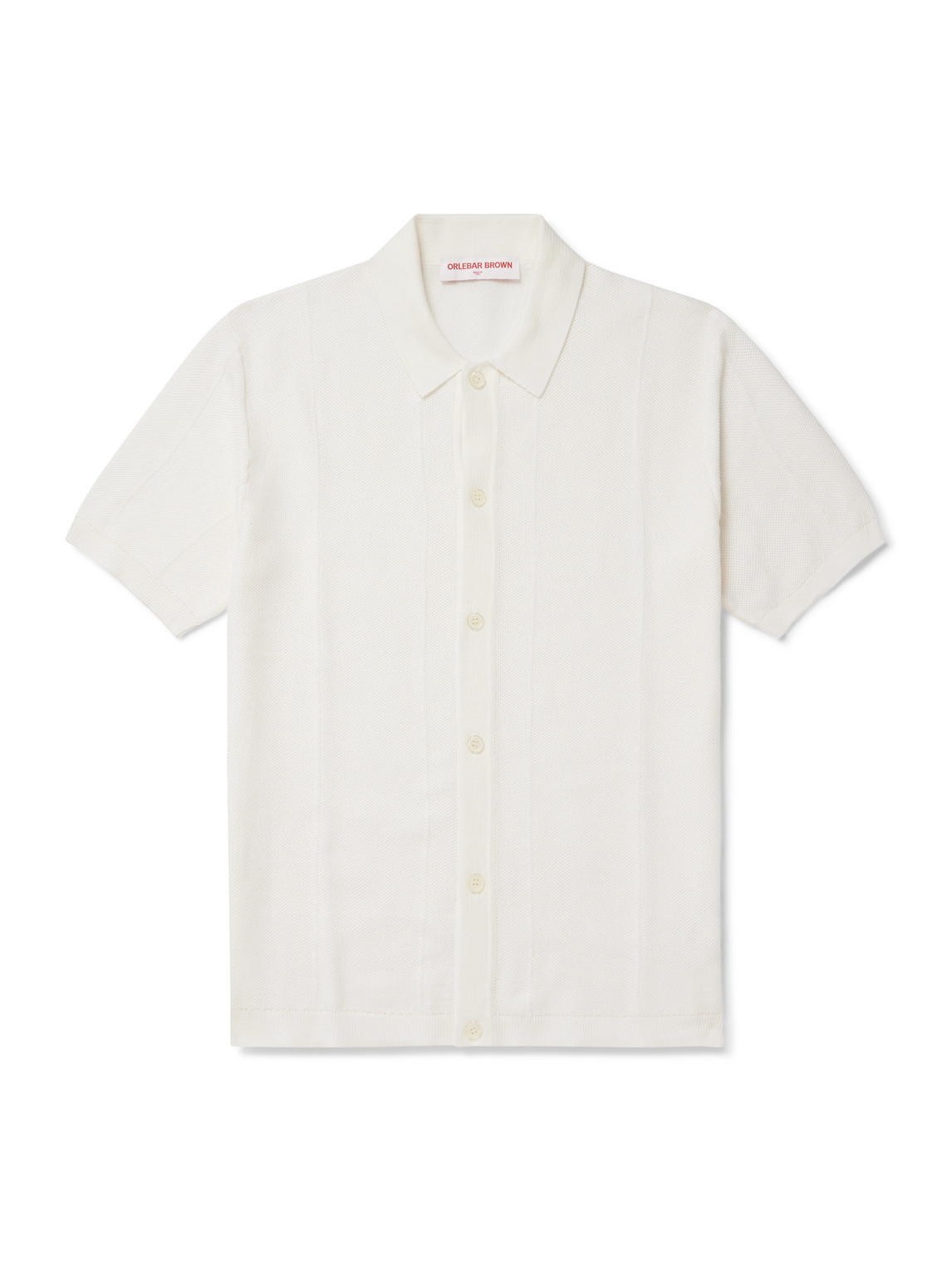 Orlebar Brown Tiernan Ribbed Cotton Shirt
