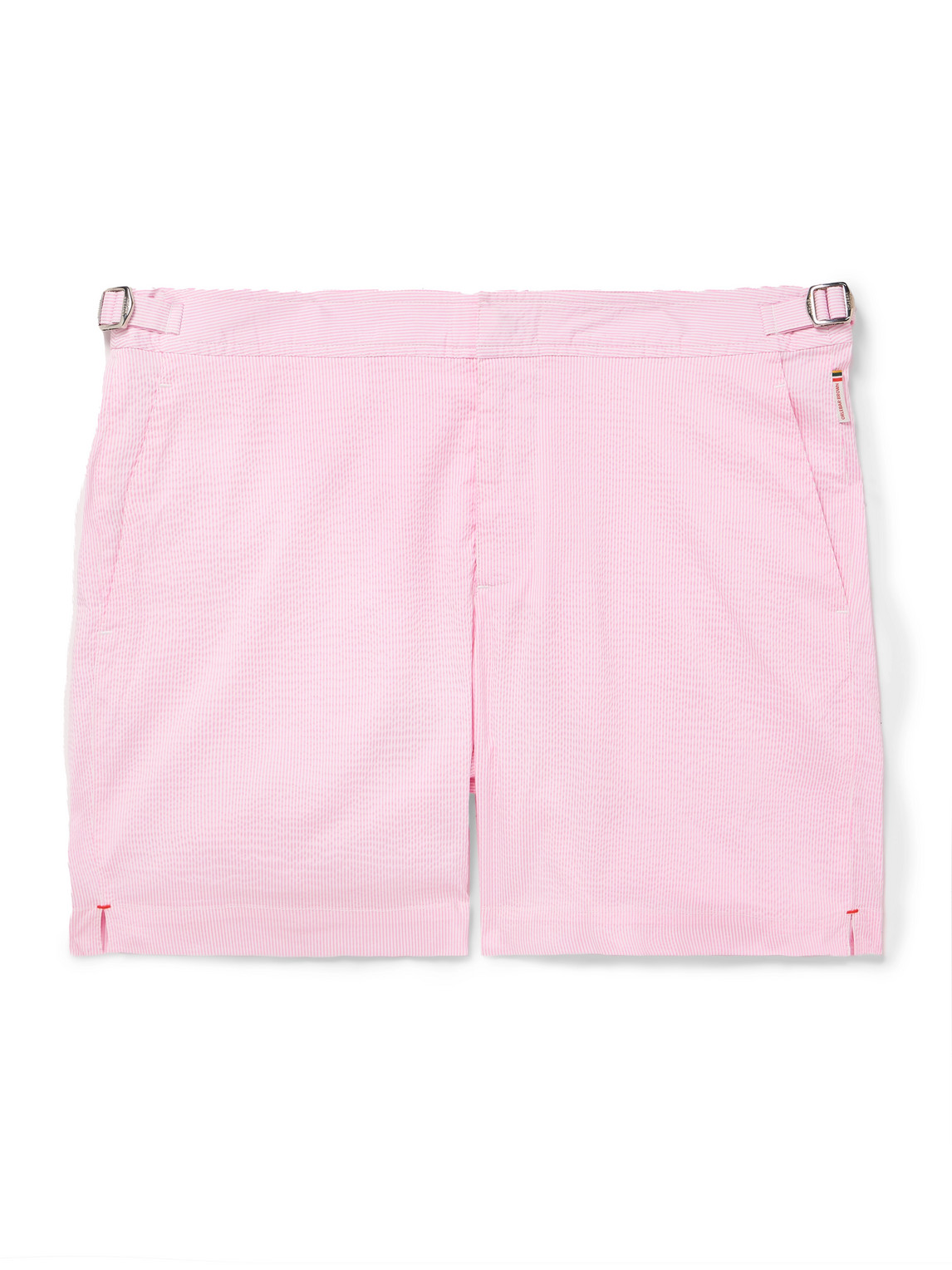 Orlebar Brown Bulldog Slim-fit Mid-length Striped Seersucker Swim Shorts